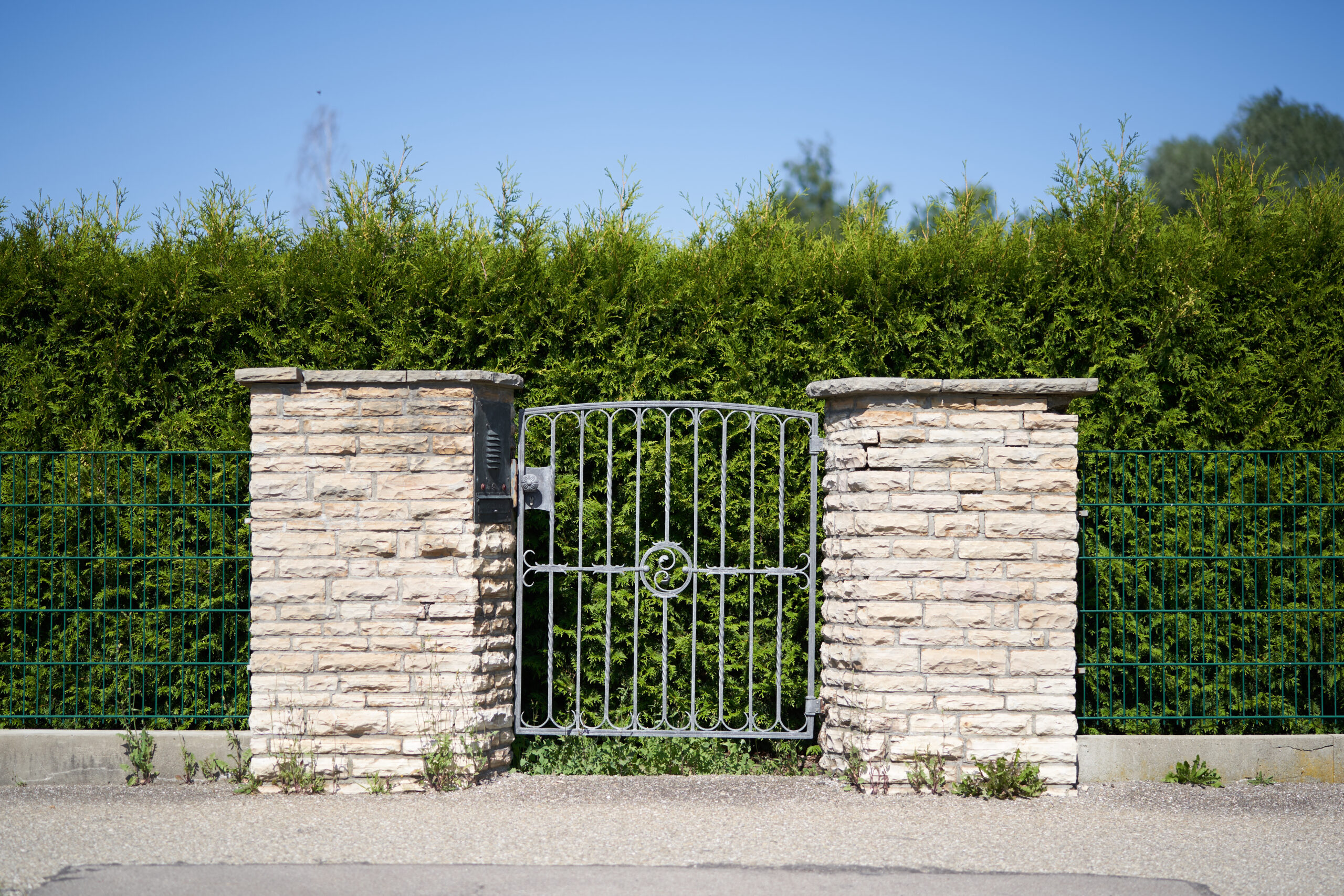 A gate blocks entry to life